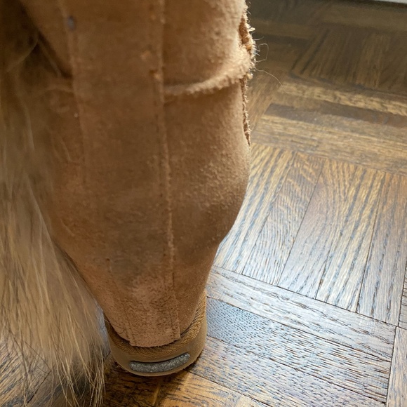 Koolburra suede wedge boots with fur - Picture 5 of 8